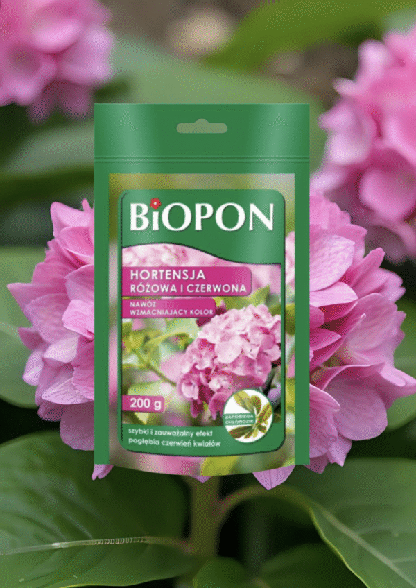 BIOPON hortensja różowa i czerwona